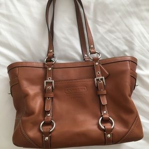Coach Tan Leather Tote